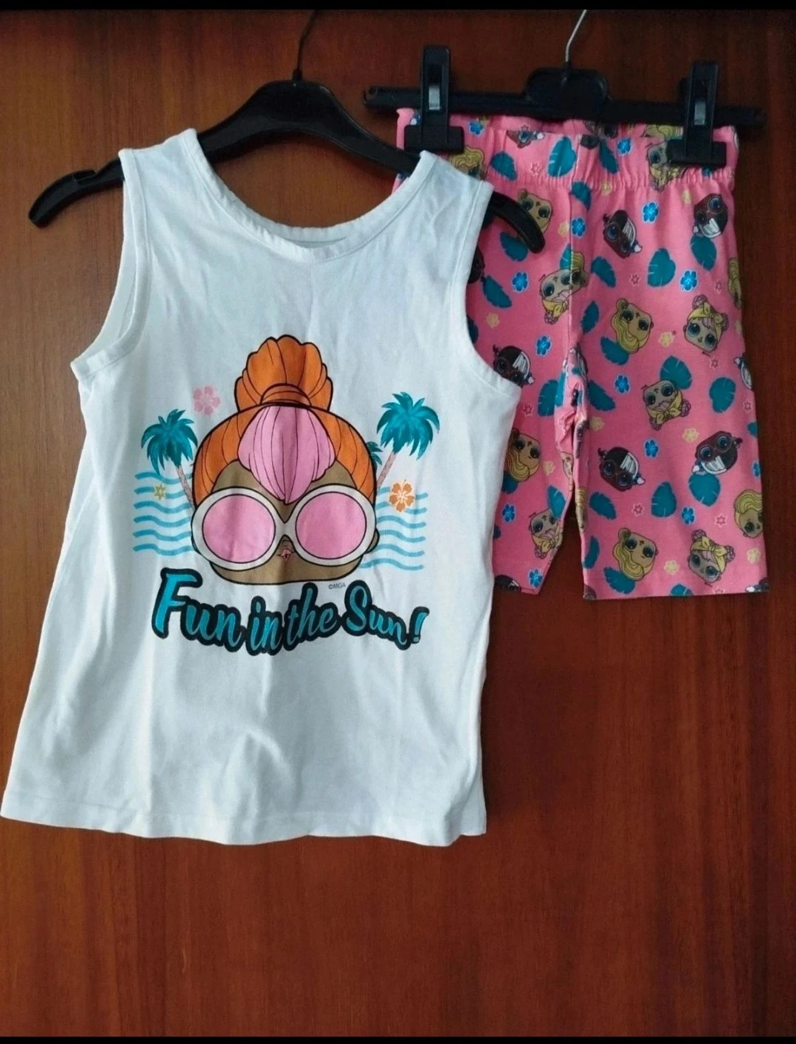 Conjunto Top e Calção Primark 7/8 anos